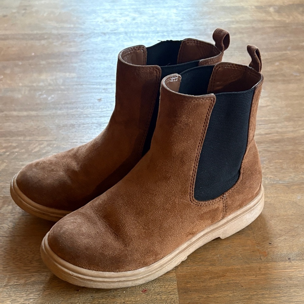 Crewcuts Chestnut Suede Pull-On Chelsea Boots